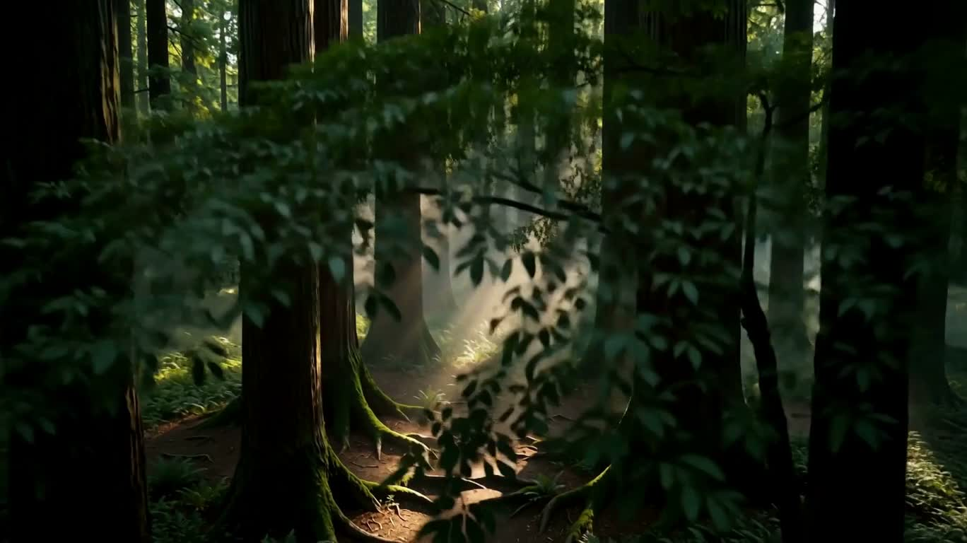 Sunlit Wedding in a Redwood Forest