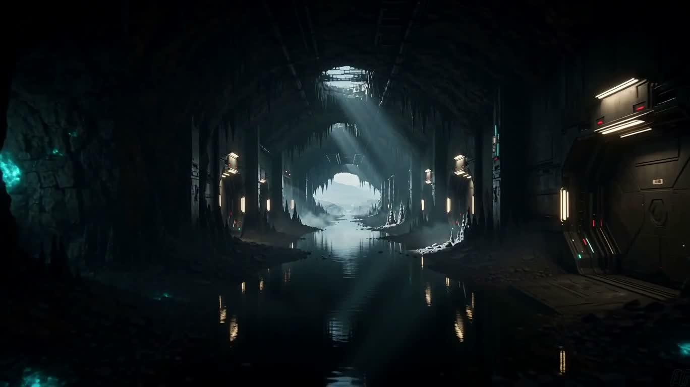 废弃工业异星水 cavern