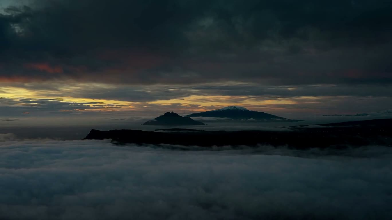Fantasy Archipelago Above Storm Clouds