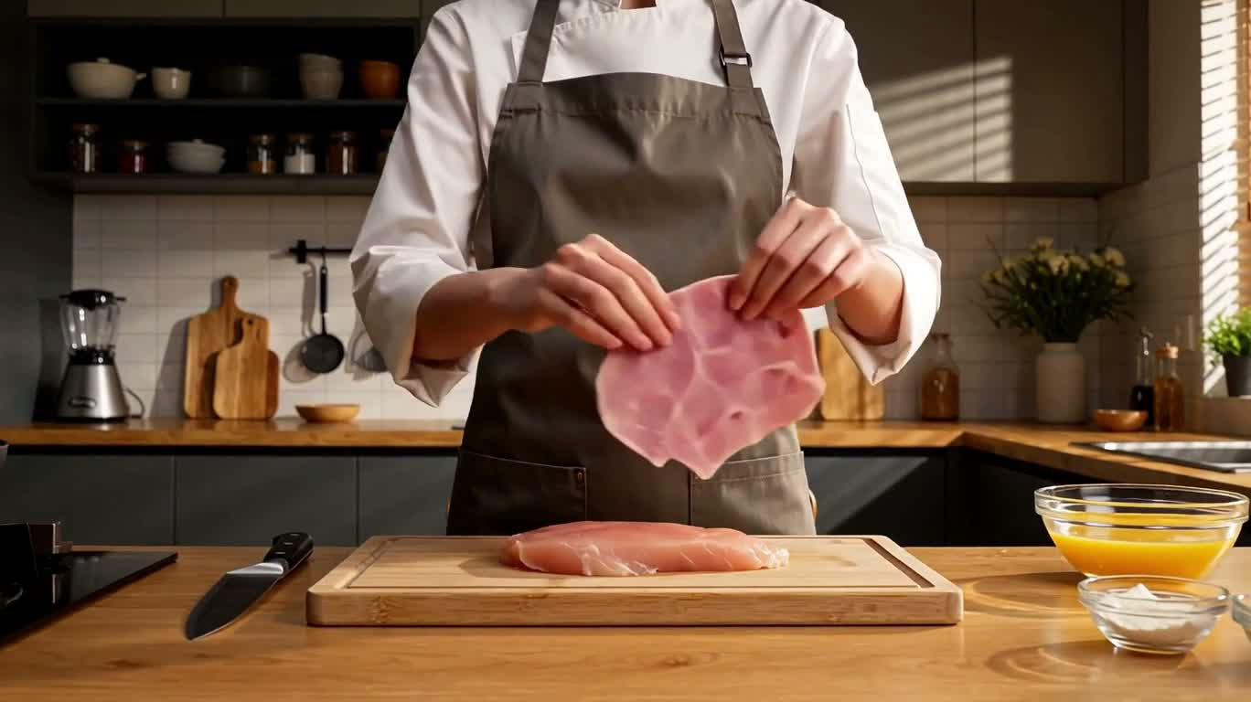 Le show croustillant du roulé au poulet et fromage