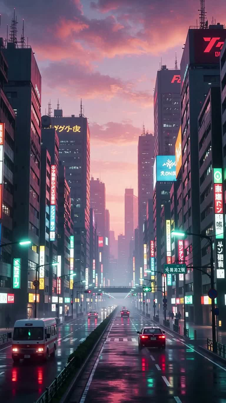 霓虹巨兽与未来都市