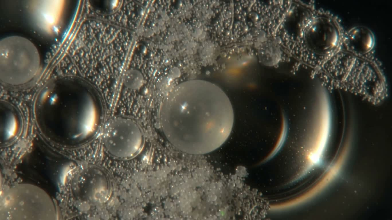 顕微鏡の幻想郷：スライド上の微細景観 — AI video creation