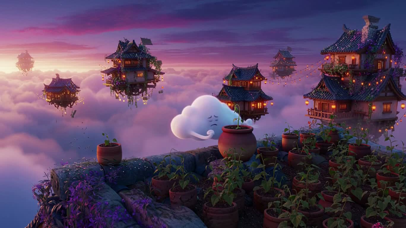 The Miracle of Cloud Raindrops
