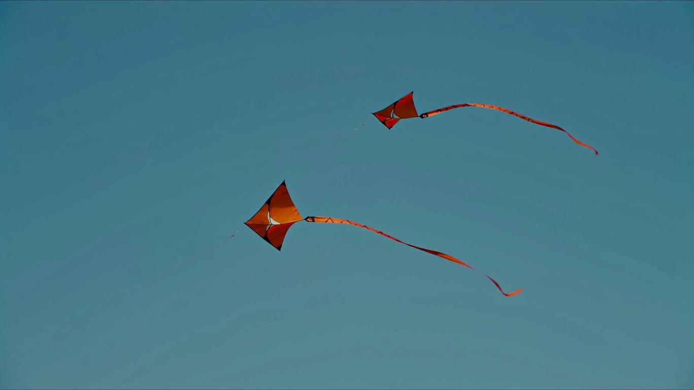 橙色风筝高飞 — AI video creation