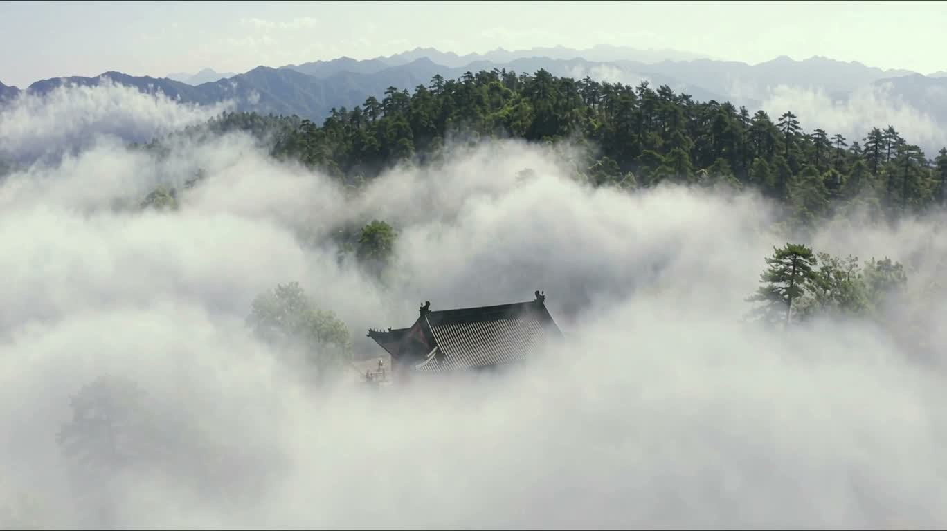 Ancient Temple Retreat in a Sea of Clouds