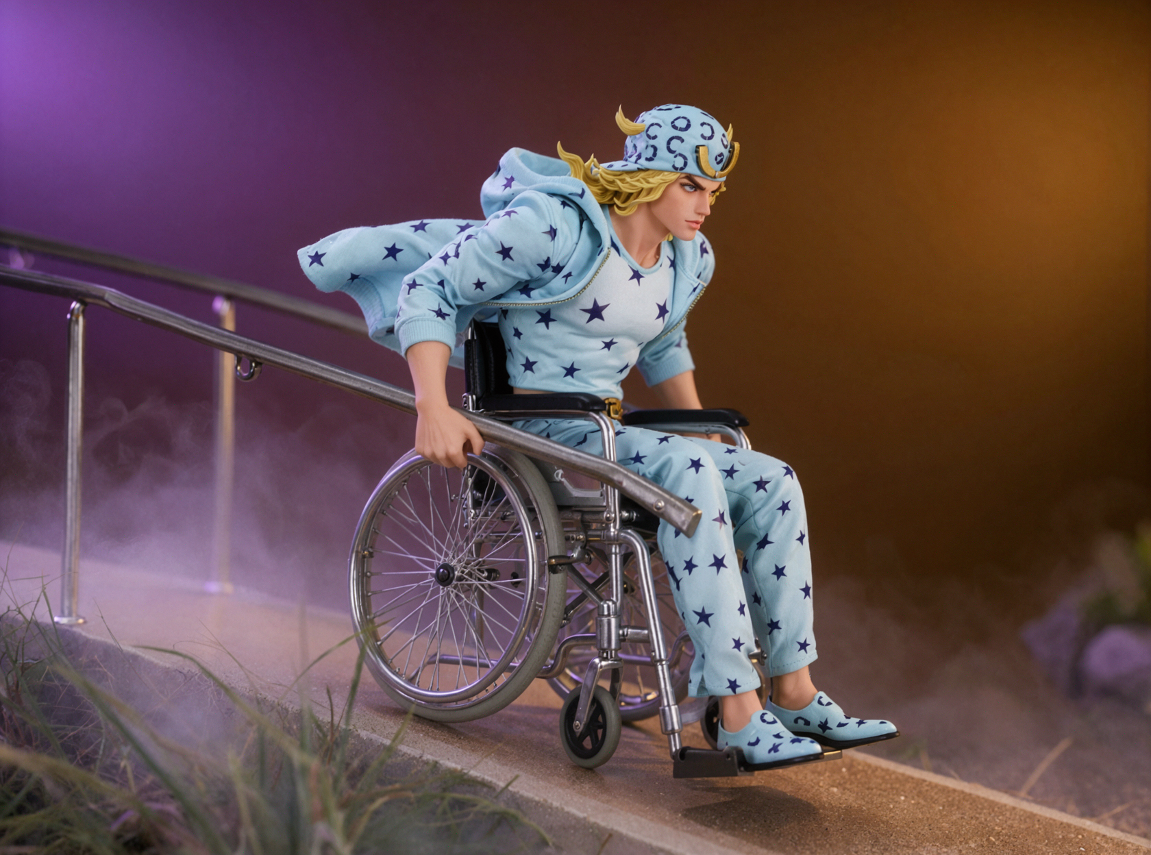 Johnny Joestar · Montée contre le vent · Gel bicolore