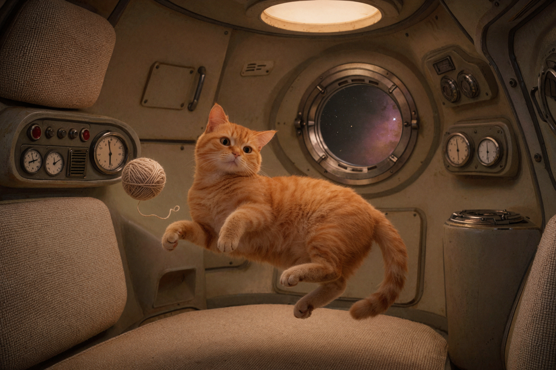猫的太空舱 · 奇幻概念 — AI image creation