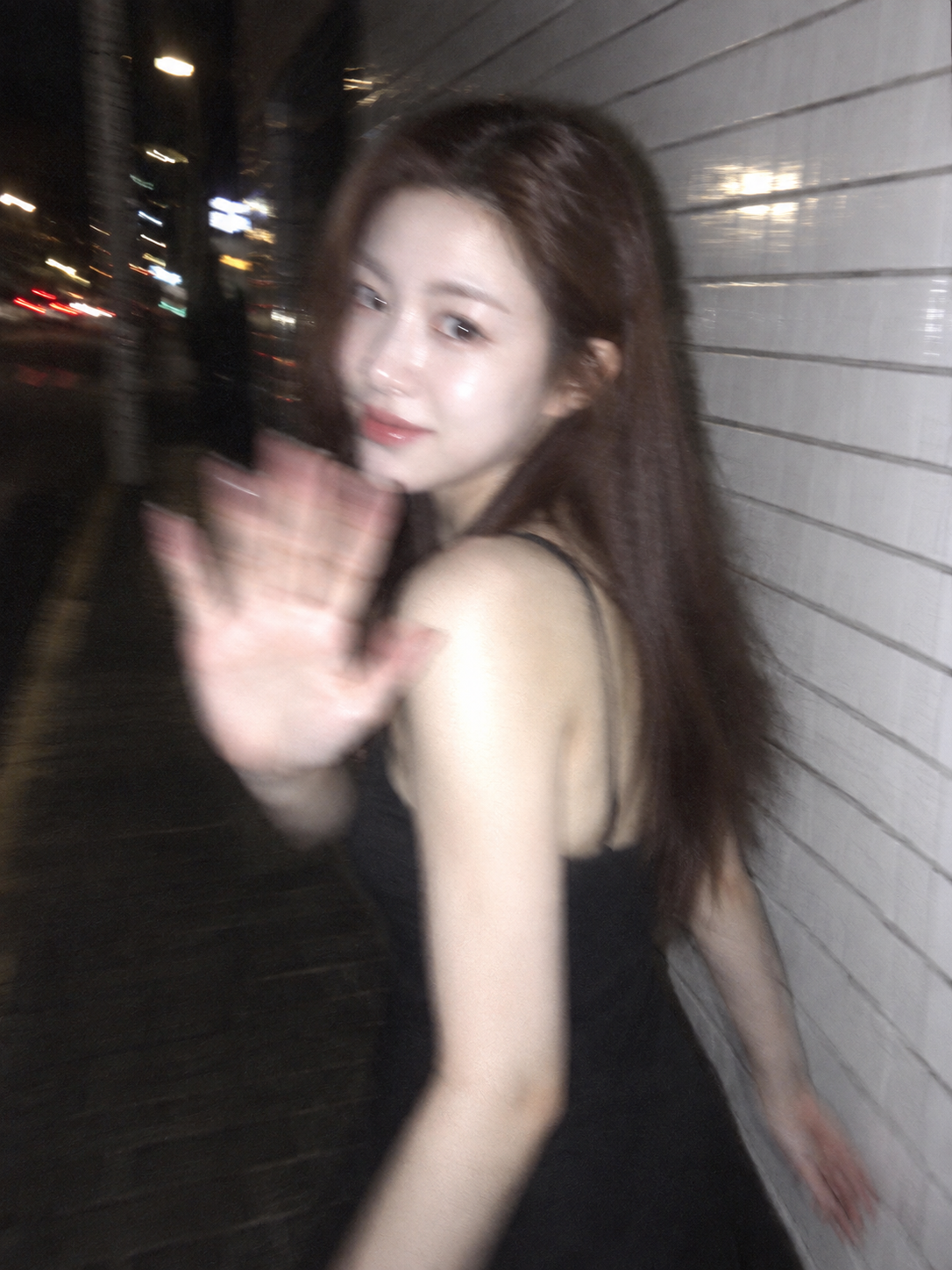 东京夜色街头手机随机抓拍质感