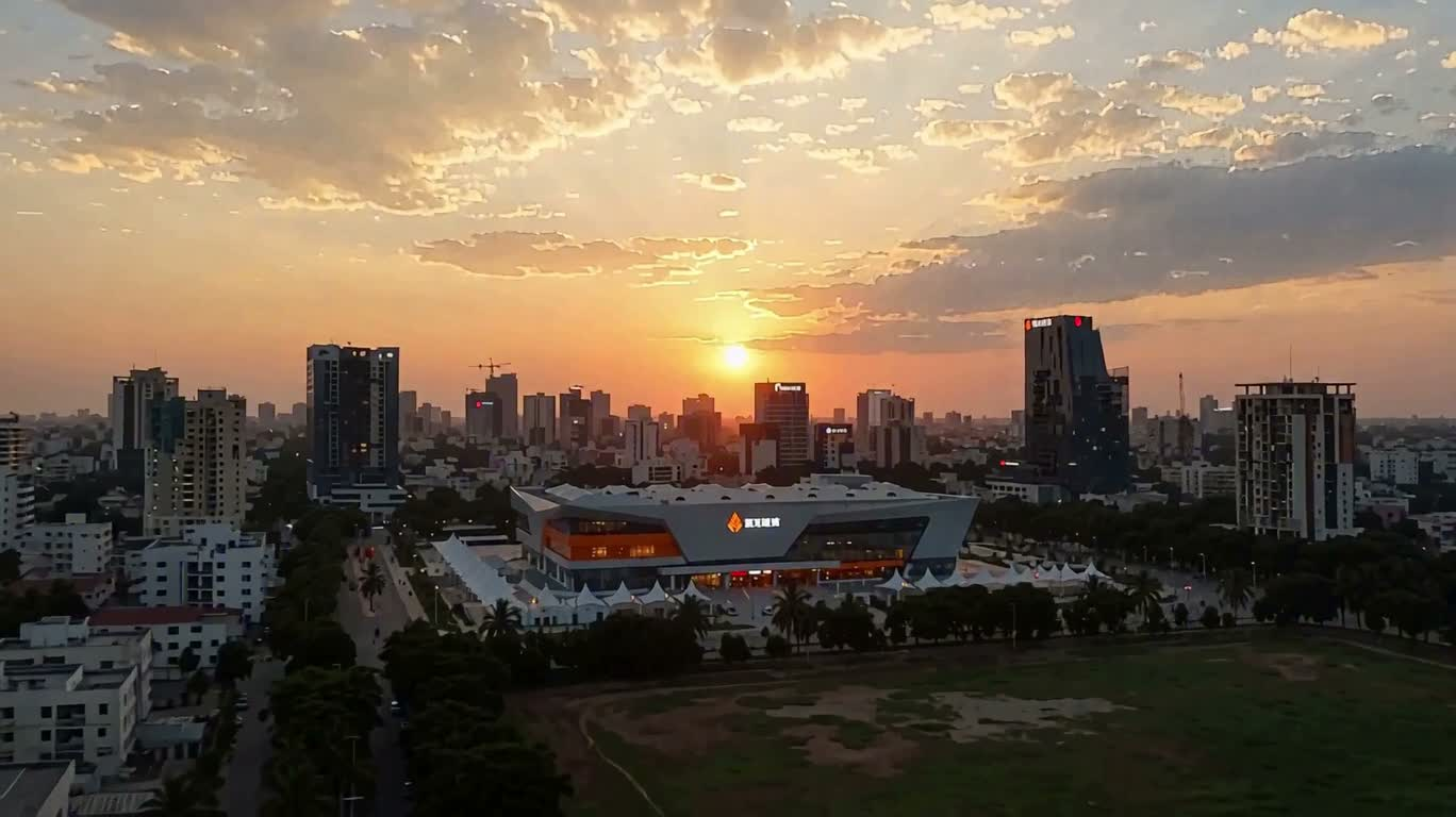橙色金融连接城市未来