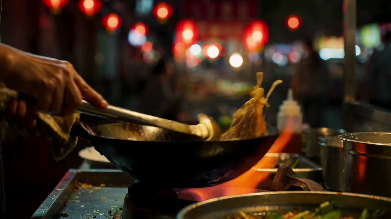 Mì xào lửa chợ đêm