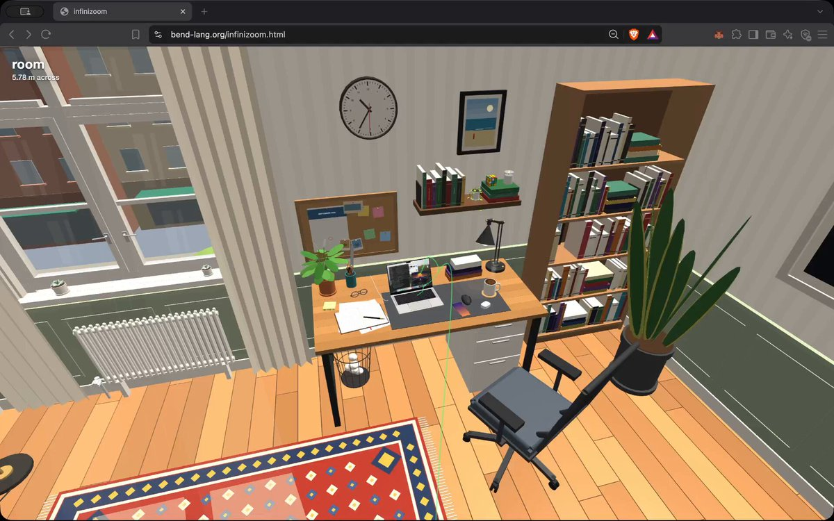 从房间缩放到夸克的3D场景