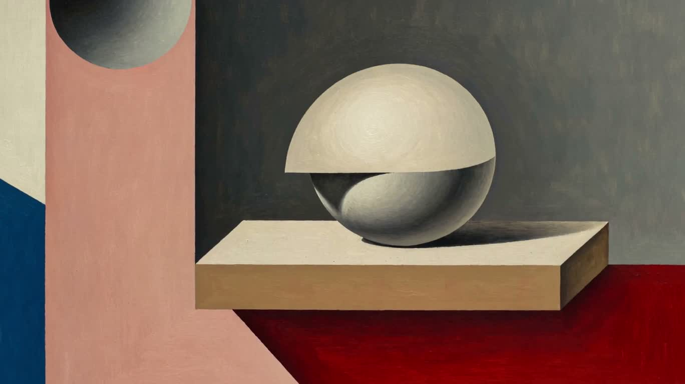 Nature morte géométrique circulaire