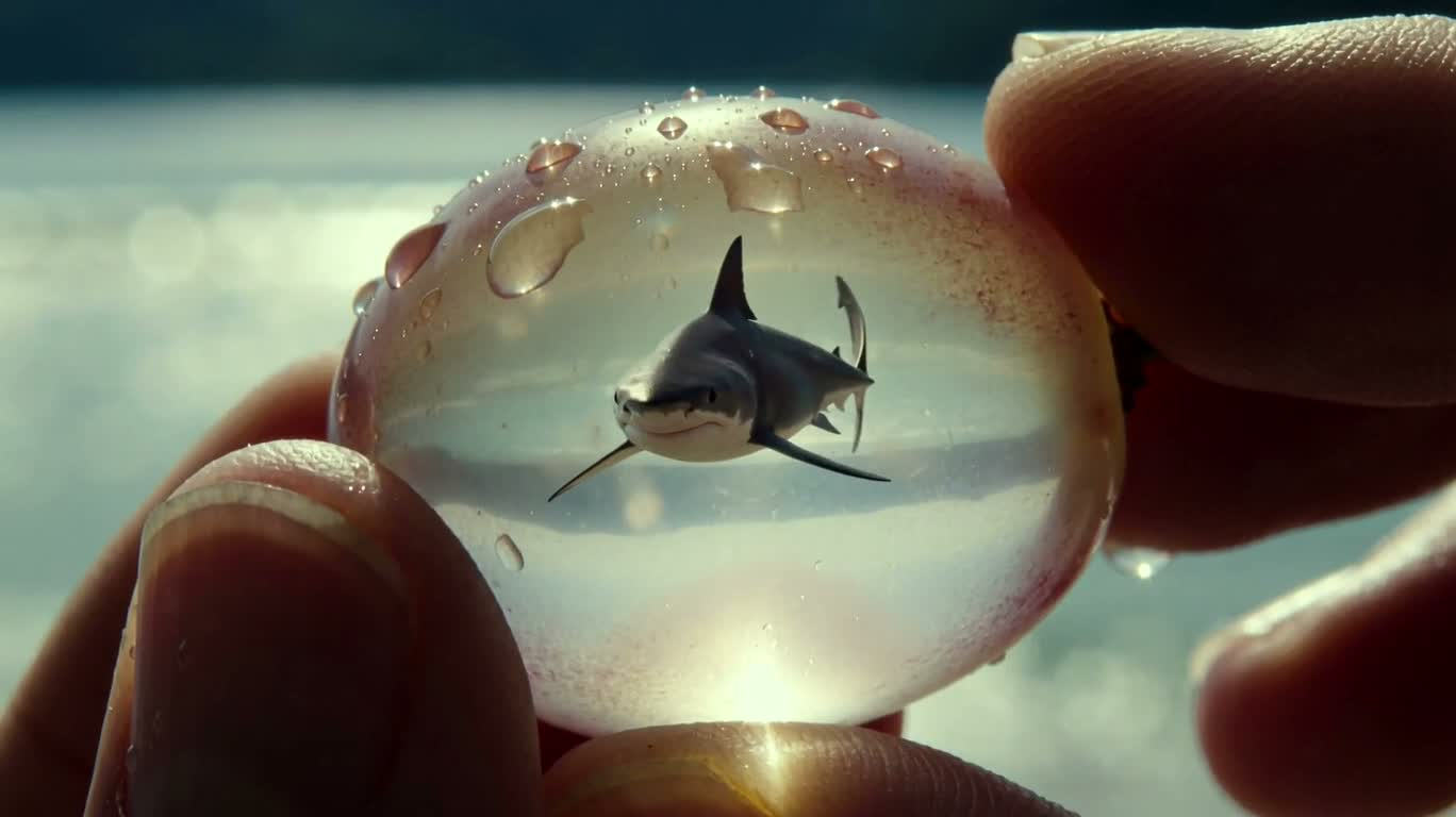 Shark in Translucent Grapes