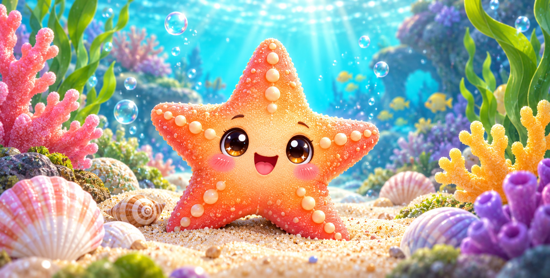 卡哇伊海星的海底奇妙梦境