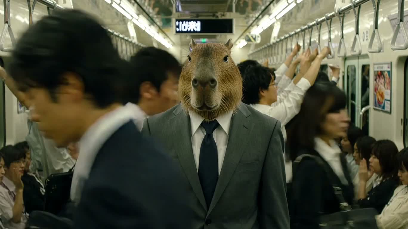 Một ngày của chú capybara nhân viên văn phòng