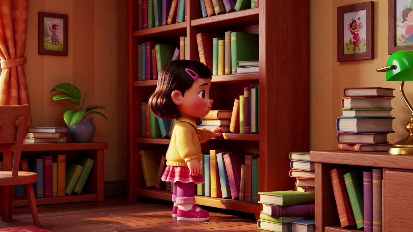 Little Girl Discovers a Magical Book — AI video creation