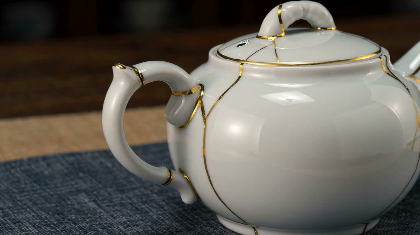 金缮茶壶 — AI video creation