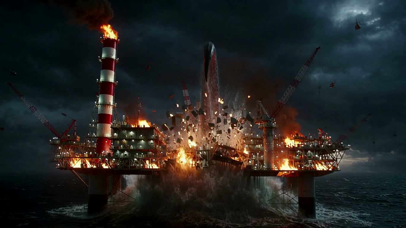 Kraken Attacks on a Stormy Sea