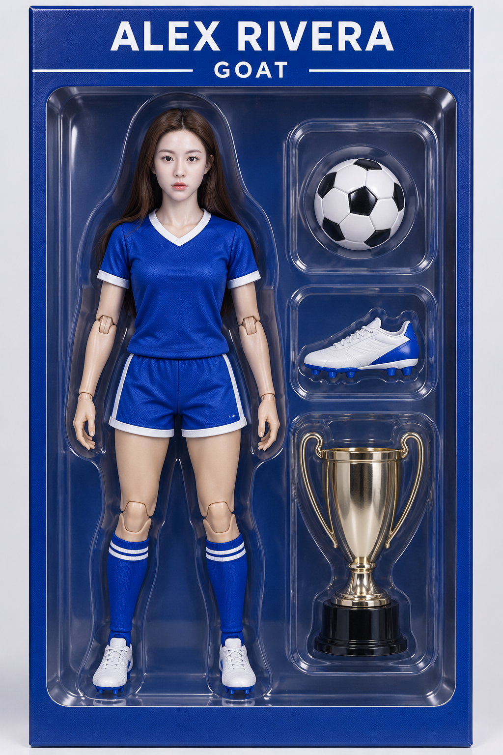 커스텀 축구 선수 리얼 액션 피규어 패키징