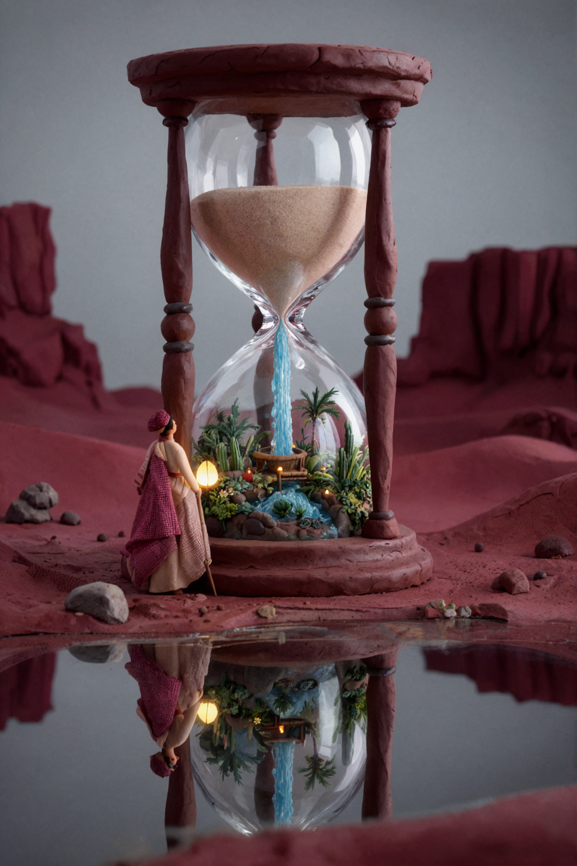 Oasis du sablier · Animation en pâte à modeler