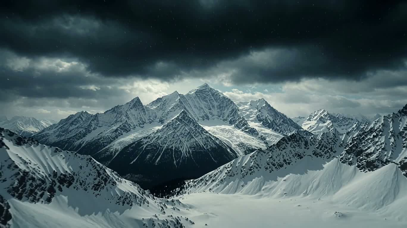 暴雪山脉风暴全景