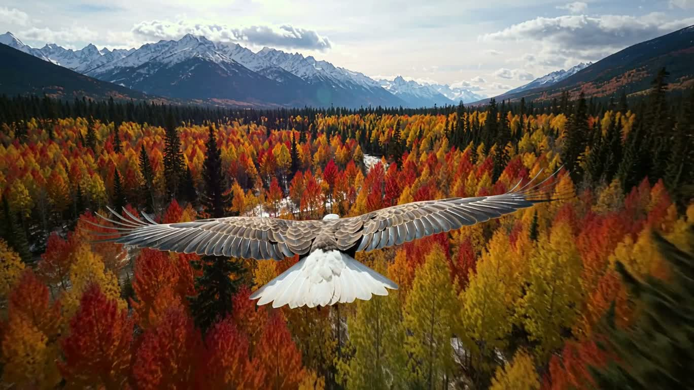 Eagle's Eye in an Autumn Valley