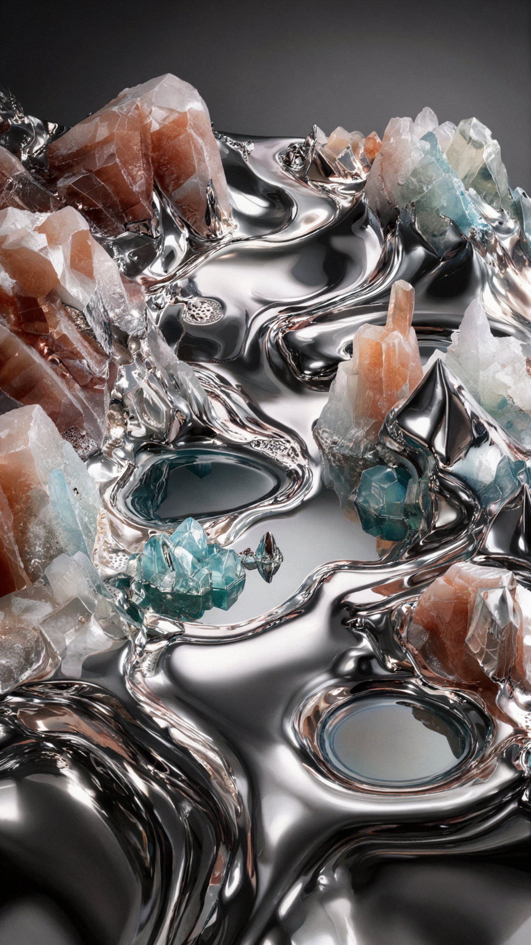 Rainbow Salt Crystals · Liquid Metal