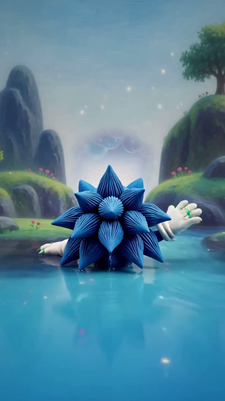 紫雾赛博黏土幻境 — AI video creation