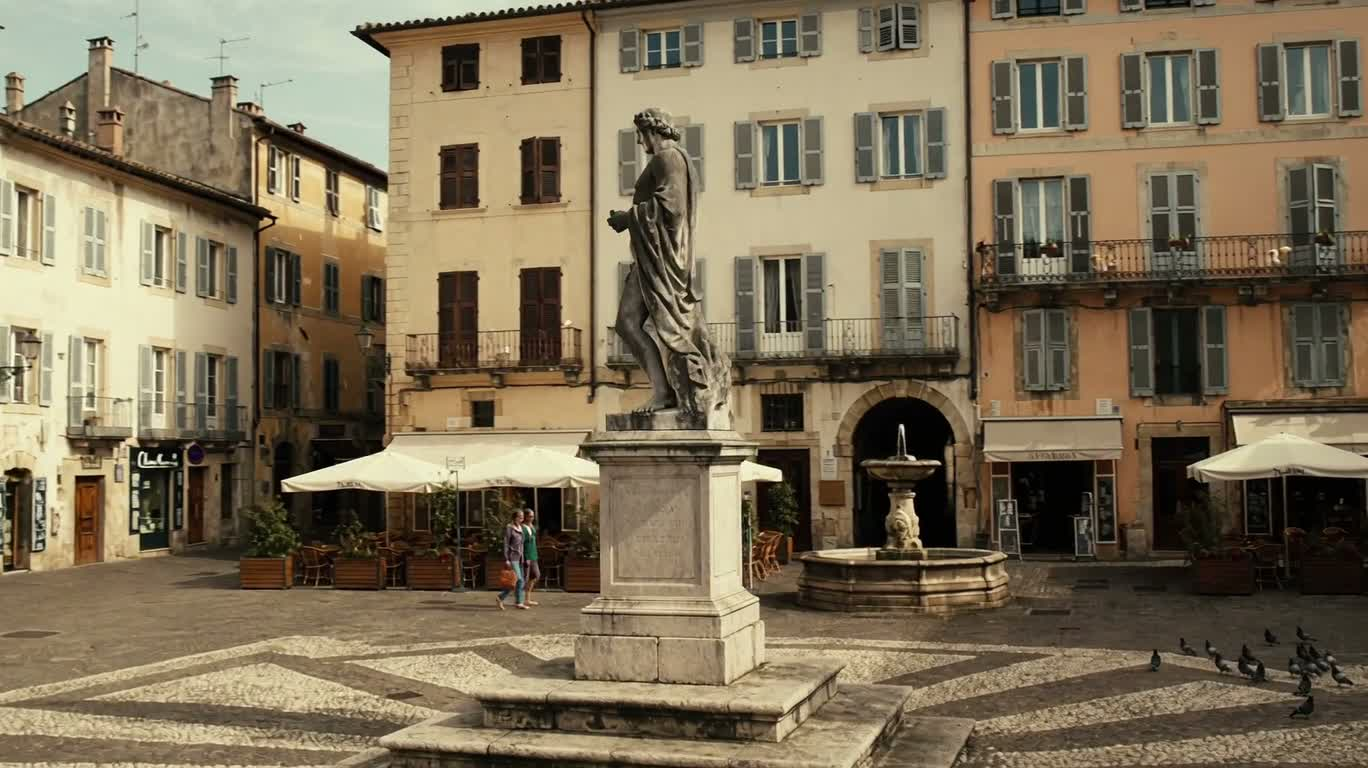 Old European Town Square