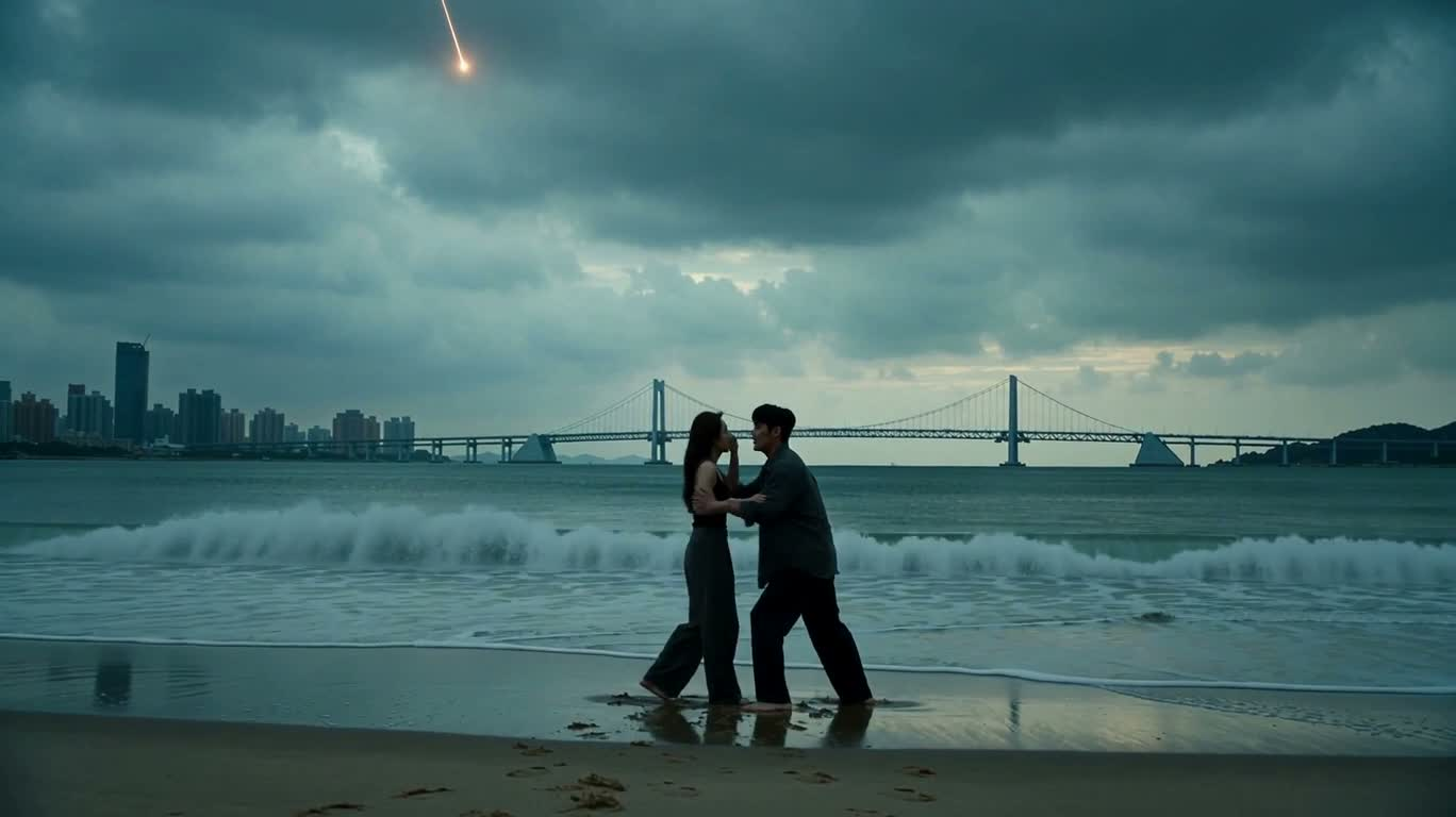 流星の下の最後のキス
