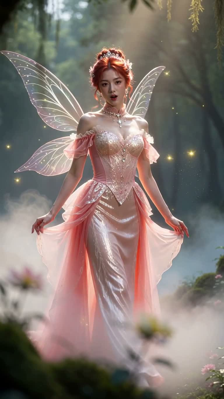 Tinh linh san hô trong sương mù đom đóm