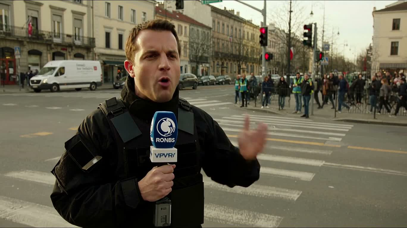 Reportage en direct d'une manifestation de rue