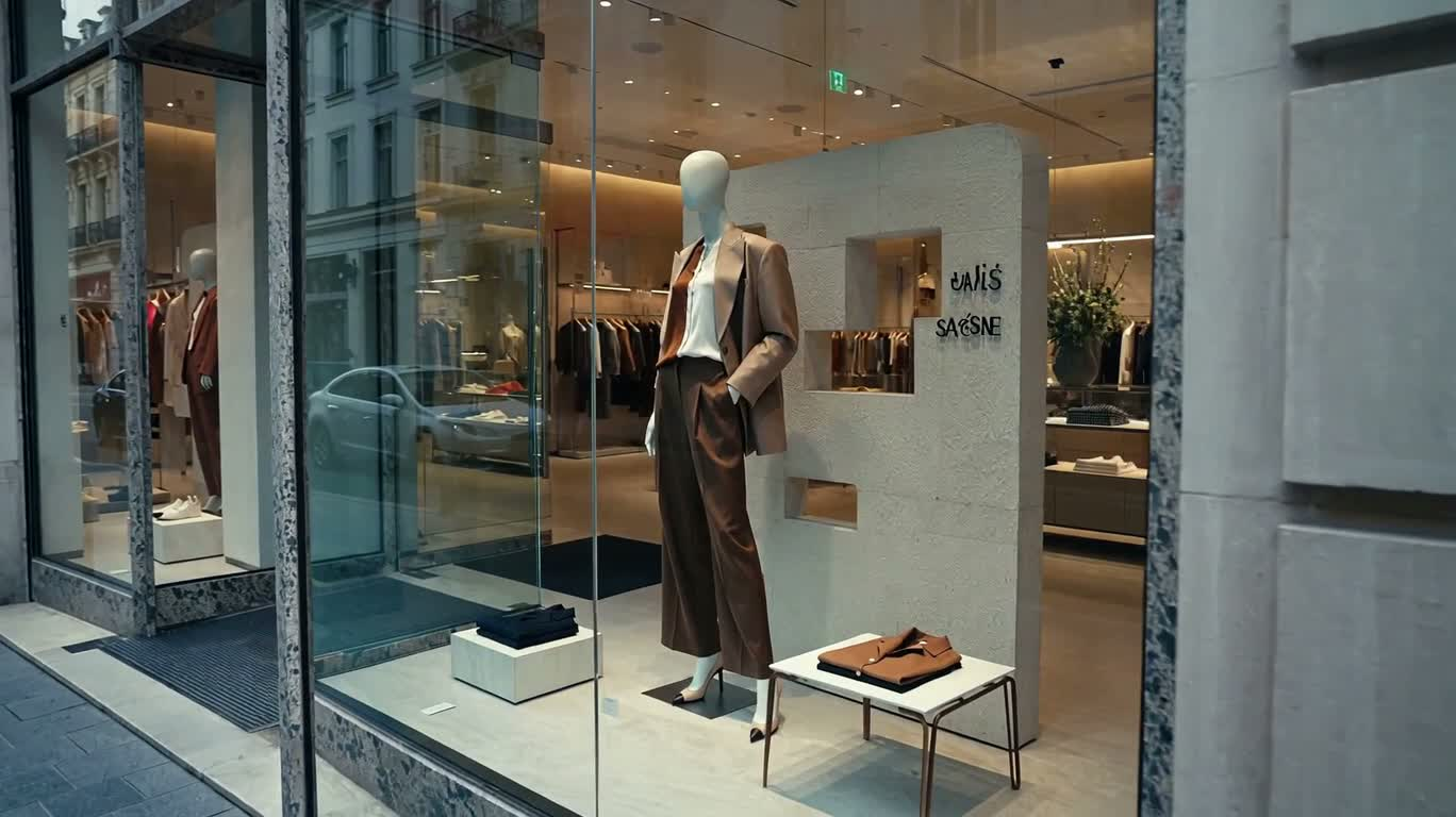 Quiet Sculpture in the Display Window