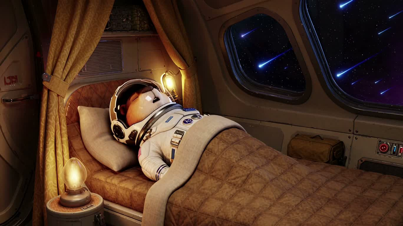 冬眠から目覚めたマーモット宇宙飛行士