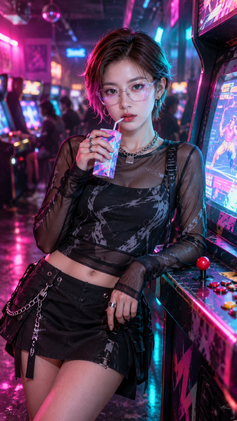 サイバーパンク少女のアーケードナイト