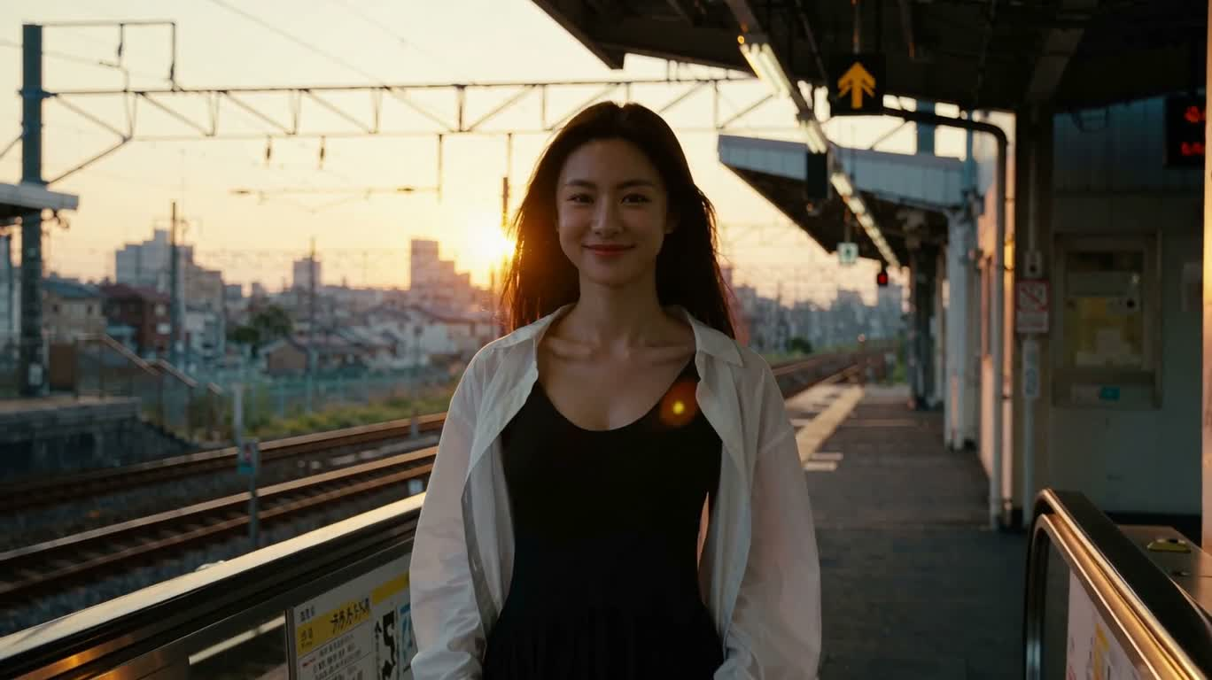 A Glance Back at the Sunset Tram Stop