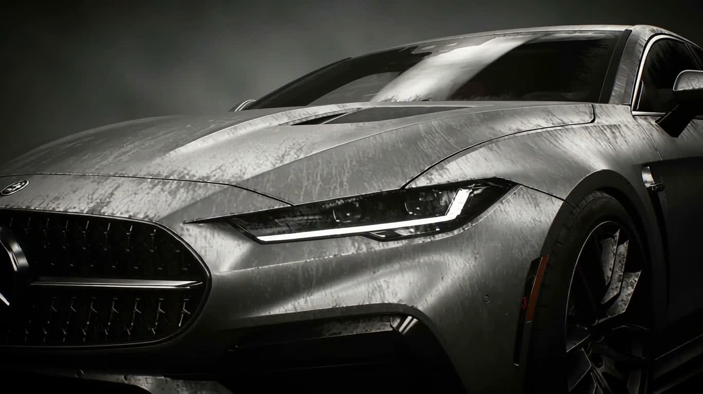 Gros plan sur une étrange voiture mécanique de style Cthulhu — AI video creation