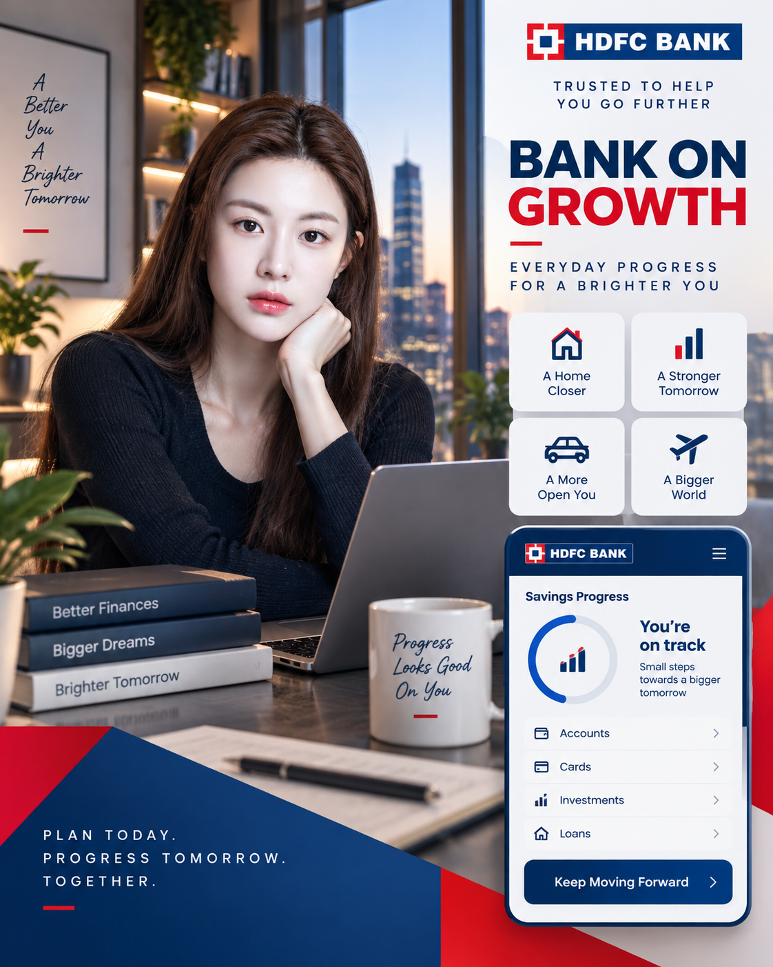 顶级金融品牌HDFC银行社媒创意视觉
