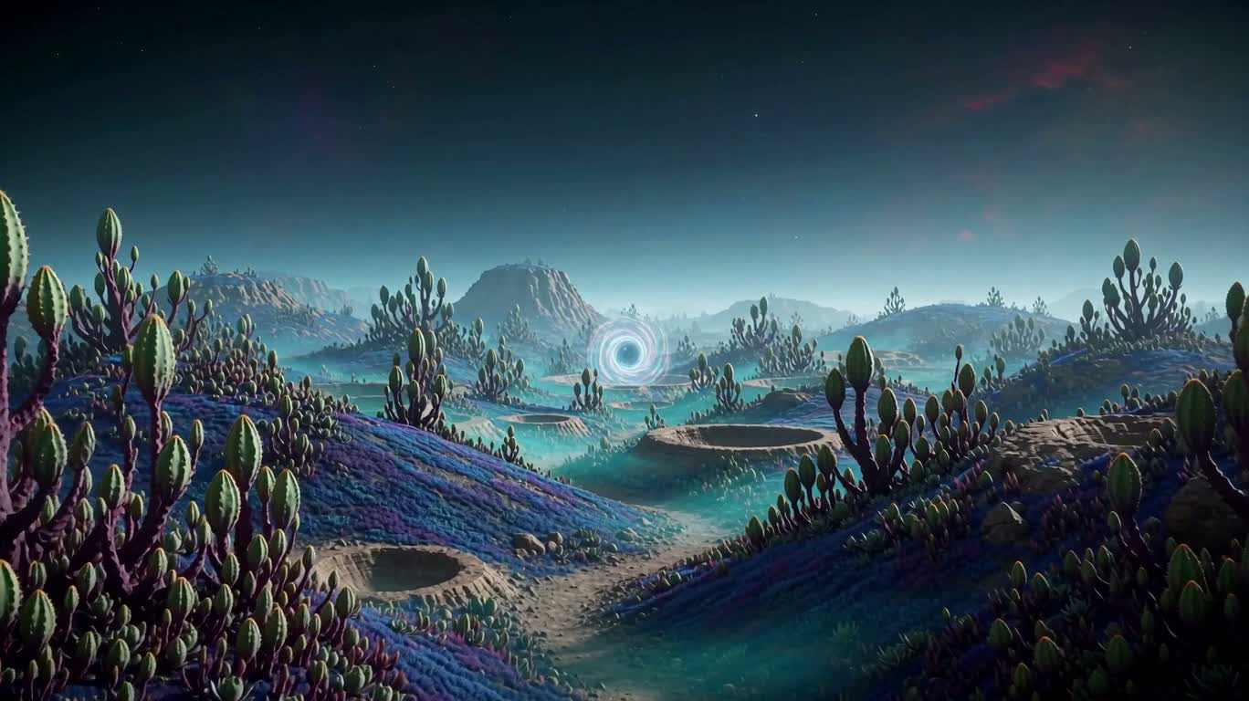 异星环行者与次元门户 — AI video creation