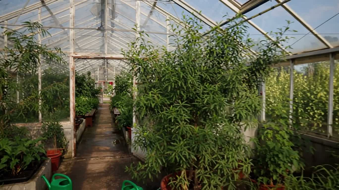 Зелень в теплице