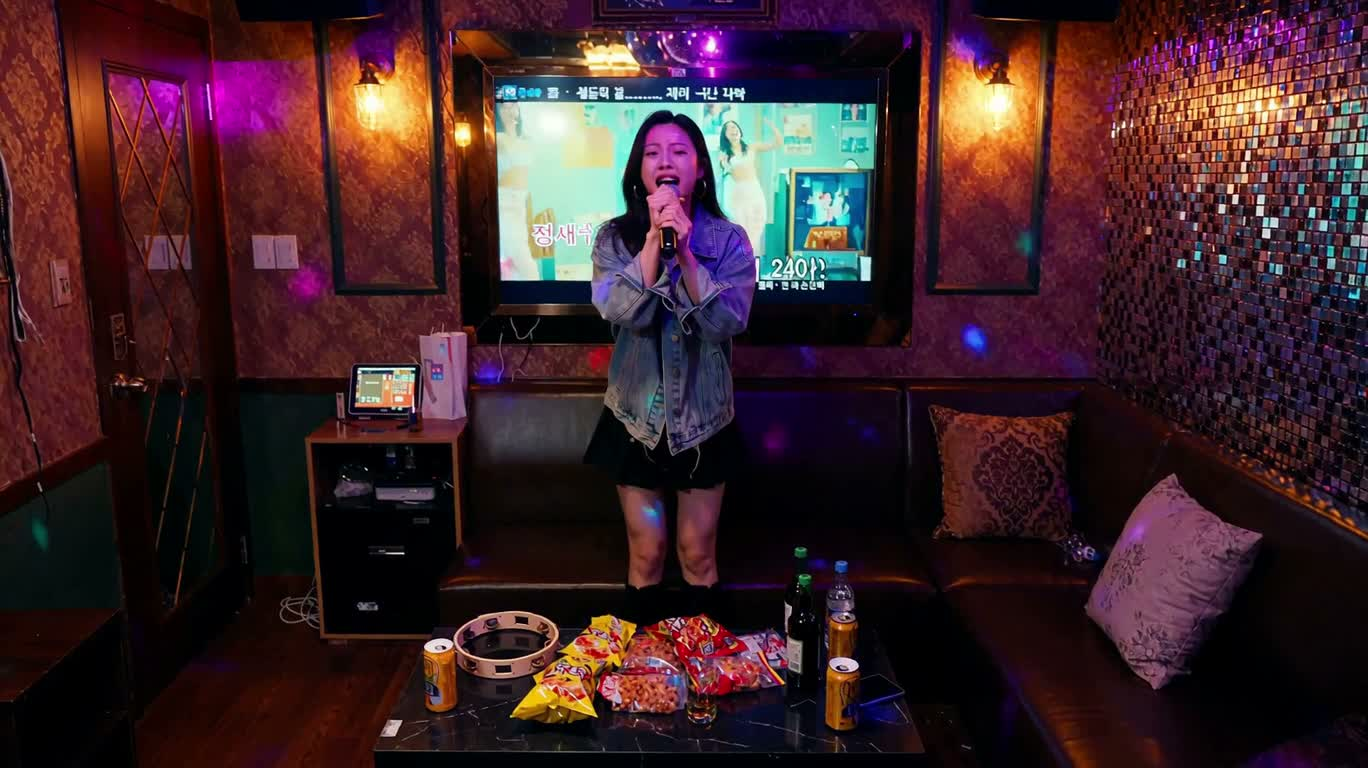 Neon Karaoke Confidence Collapse