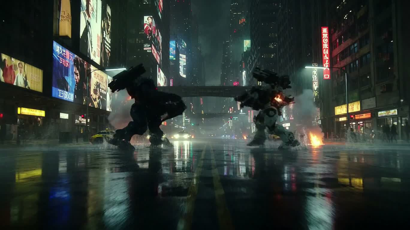 霓虹暴雨机甲决战