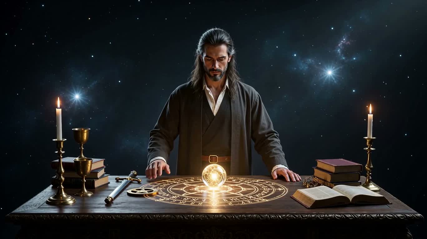 魔术师秘仪之光 — AI video creation