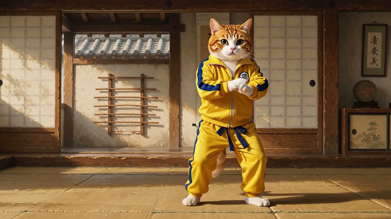Yellow-Clad Cat Dojo Martial Arts