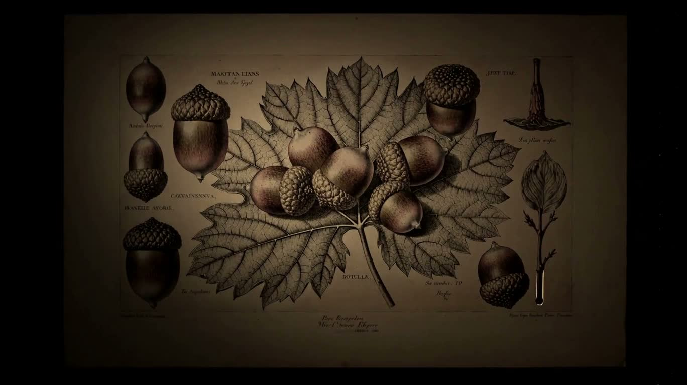 Encyclopédie des glands et des feuilles de vigne