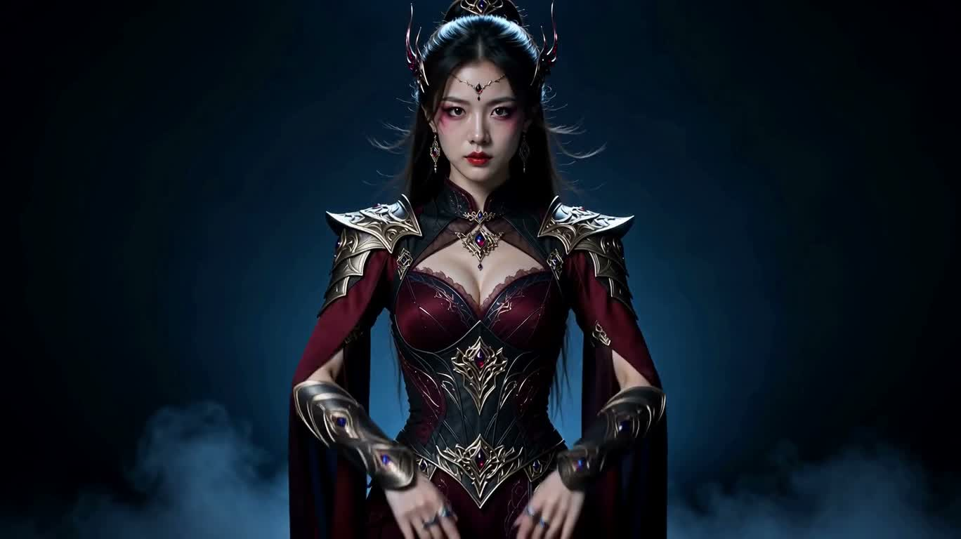 Chân dung pháp sư bóng tối trong studio