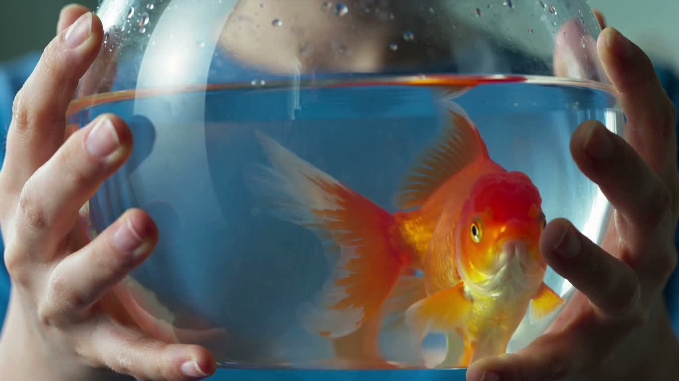 Bocal à poissons rouges onirique — AI video creation