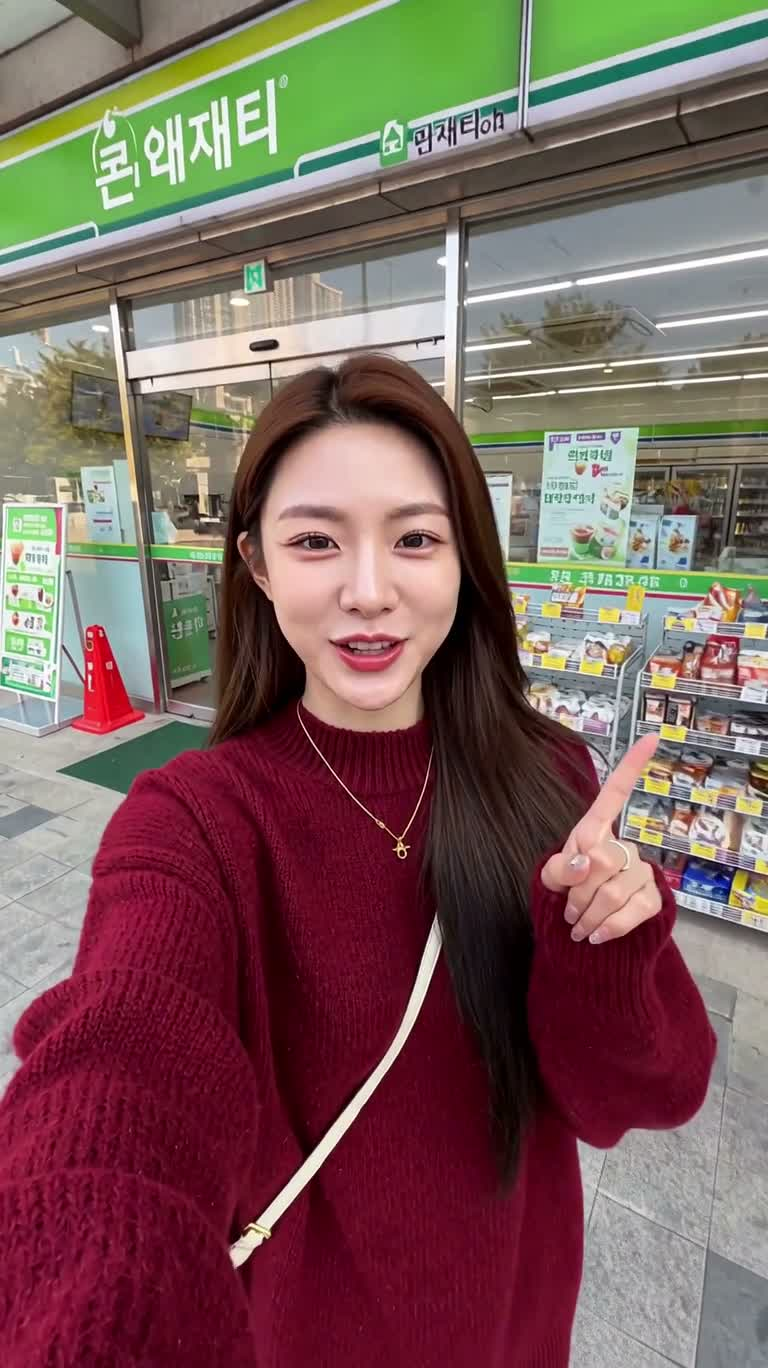 便利店冰拿铁打卡