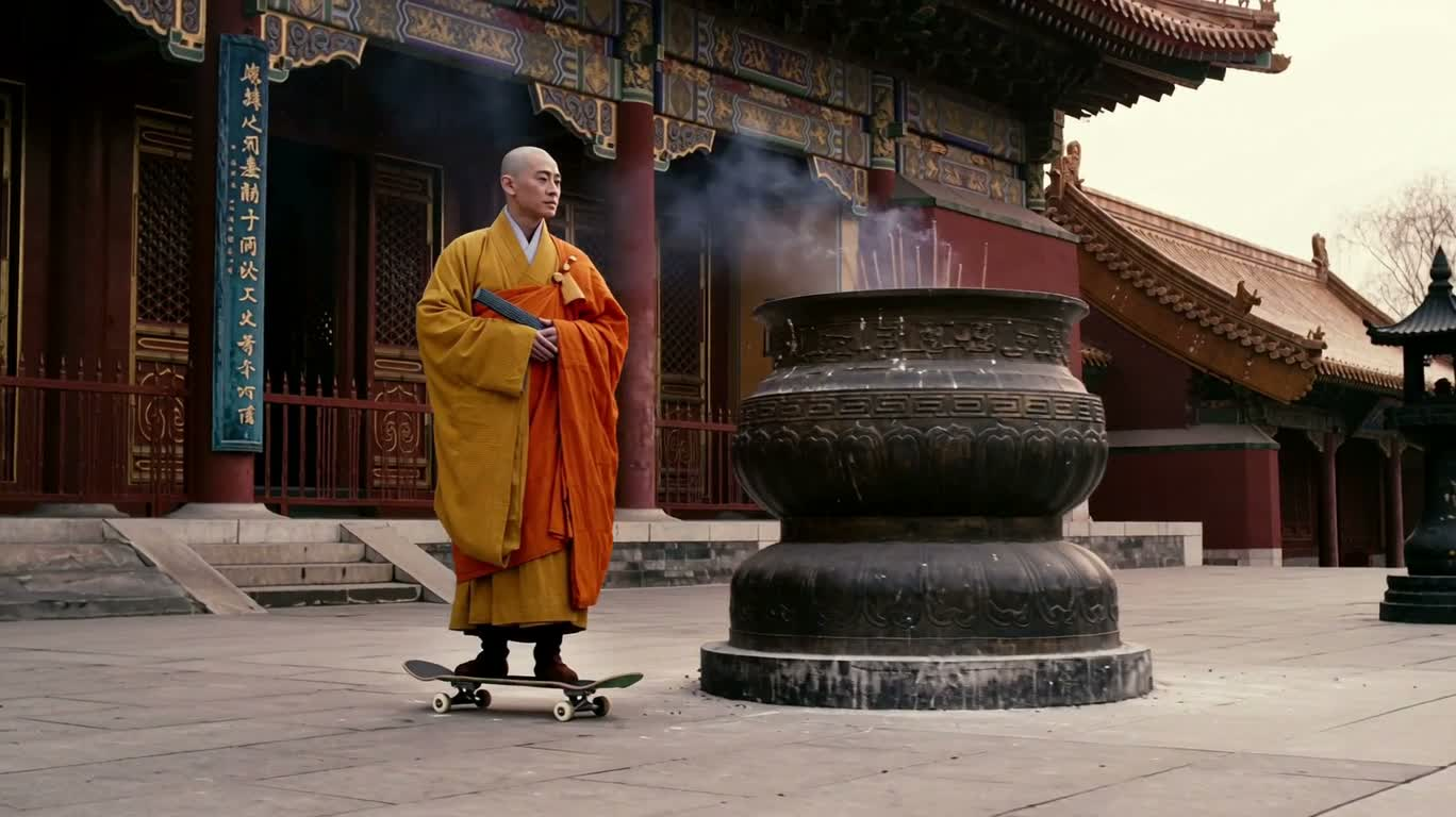 寺院滑板僧侣