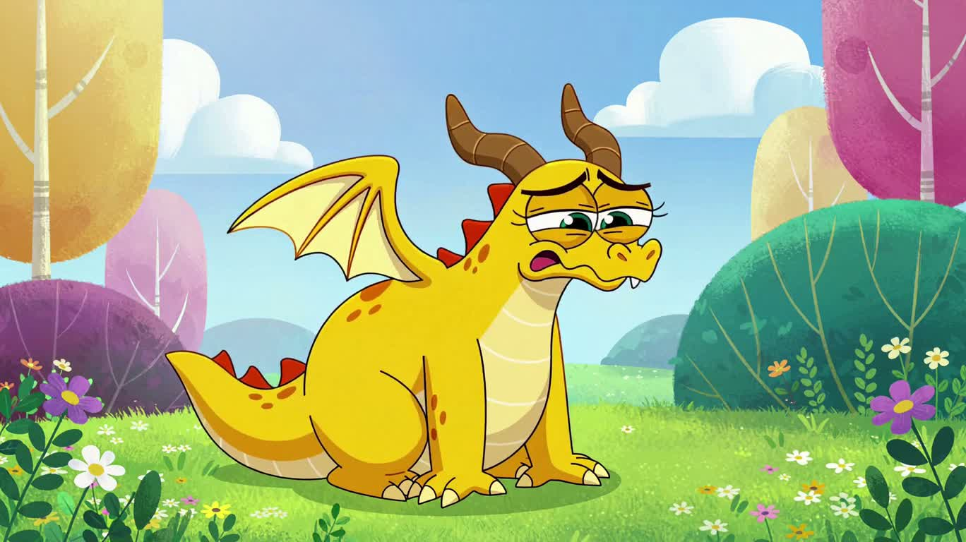 Màn phun hài hước của rồng vàng